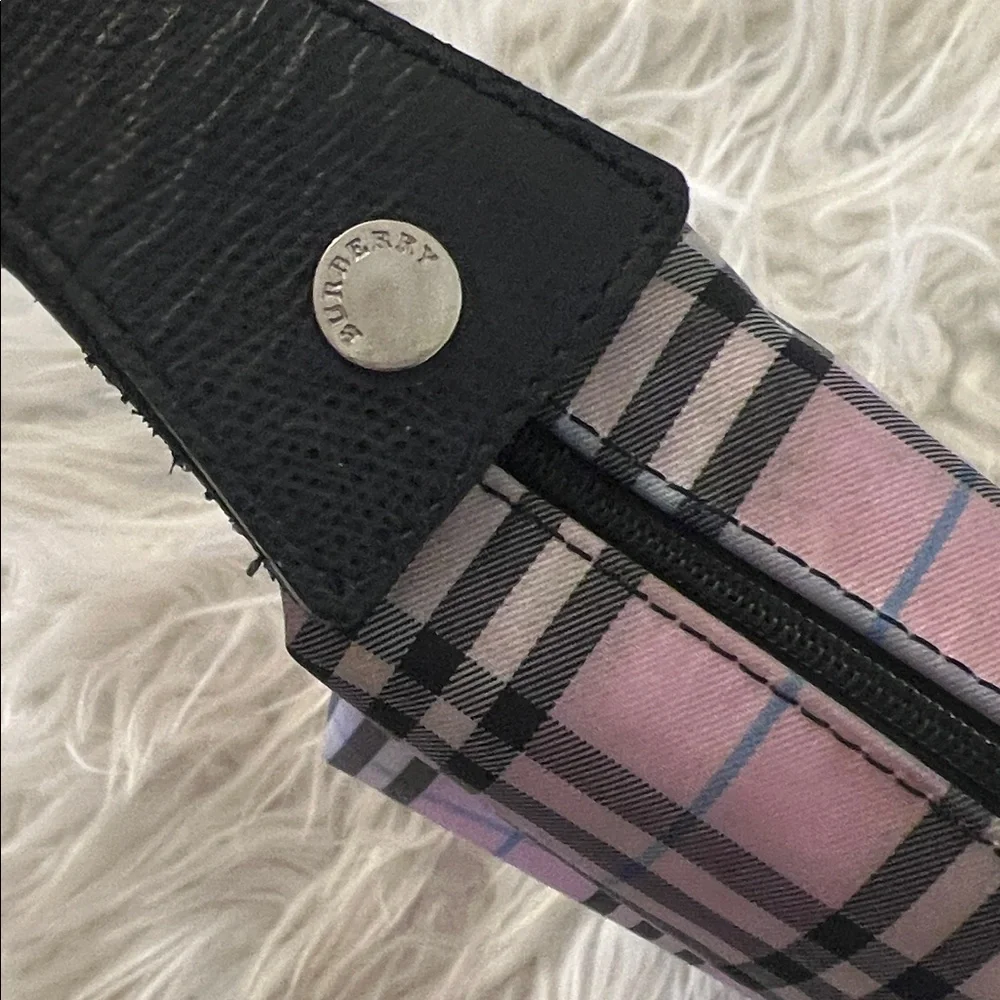 Burberry Pink and Black Plaid Wristlet - Picture 3 of 11